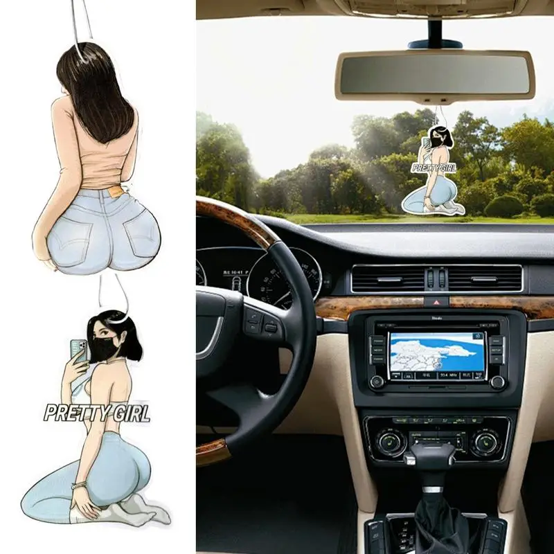 Acrylic Rearview Reflector Hanger Auto Rearview Reflector Beauty Ornament Clear Printing Vehicle Interior Decoration For