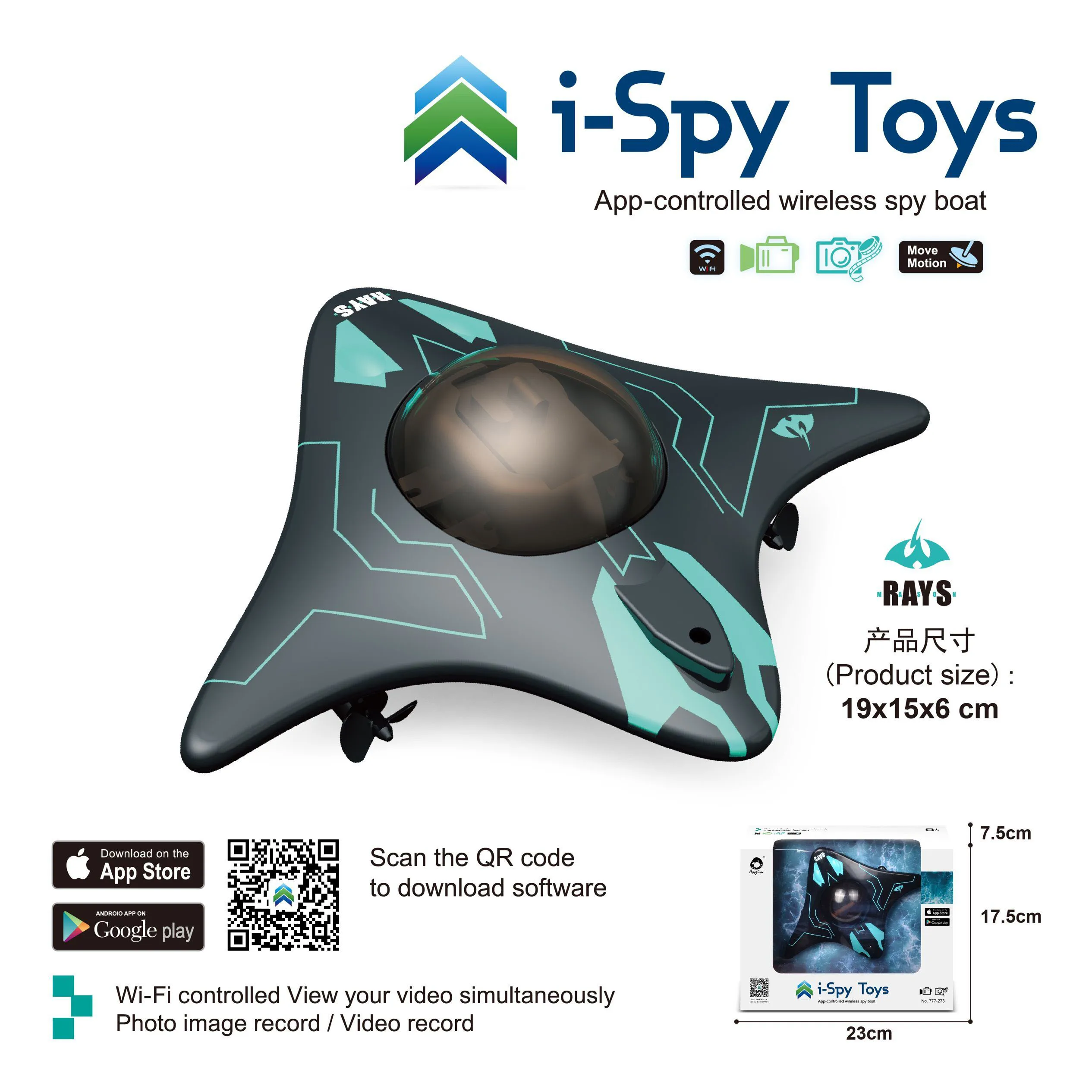 RC เรือกล้องใต้น้ํา 6CH รีโมทคอนโทรล Wifi FPV รีโมทคอนโทรลเรือวิทยุควบคุมของเล่นสําหรับ Boyts เด็กของขวัญ