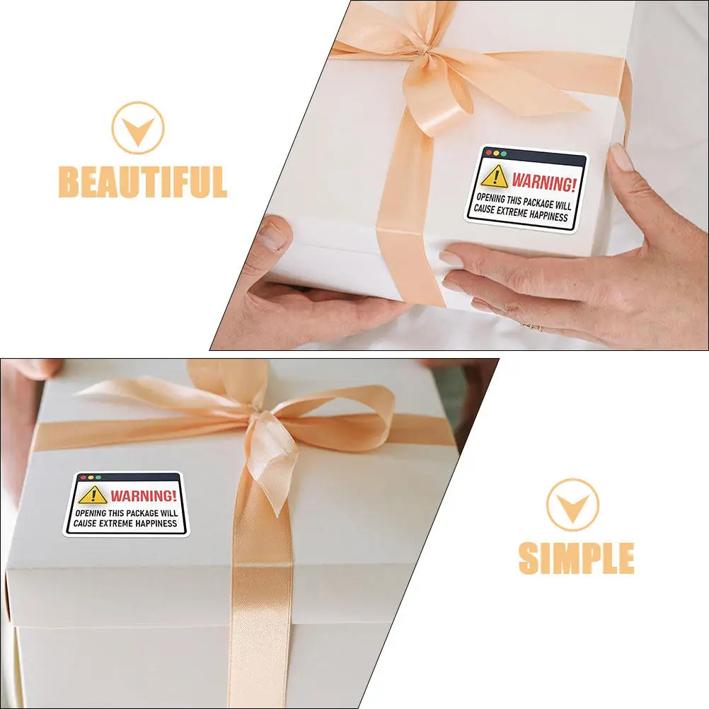 1 Roll Envelope Stickers Self-Adhesive Packaging Gift Labels DIY Sealing Stickers Reliable for Business Shipping Needs