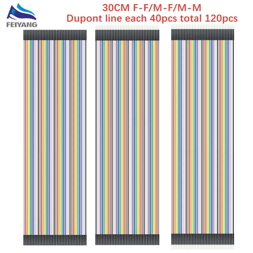 Dupont Line 30CM Male to Male+Female to Male + Female to Female Jumper Wire Dupont Cable for Arduino DIY KIT