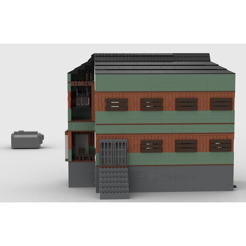 City Street View modelo Moc ladrillos de construcción el nervio casa de Gas modelo tecnología bloque Modular Navidad DIY juguete regalos de vacaciones