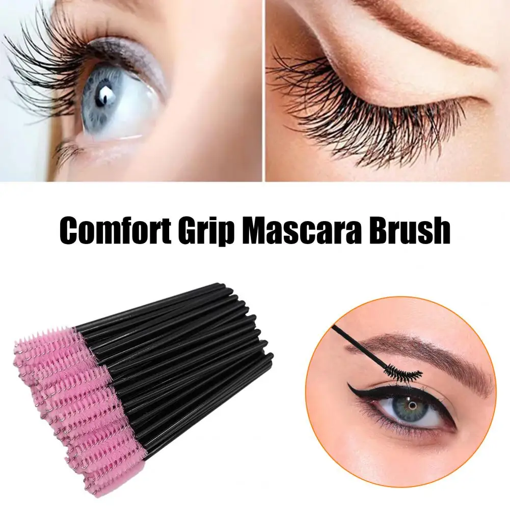 Wegwerp Mascara Wand Wegwerp Wimperborstelset voor Vrouwen 50 stuks Draagbare Mascara Wand Applicators Oog voor Professional