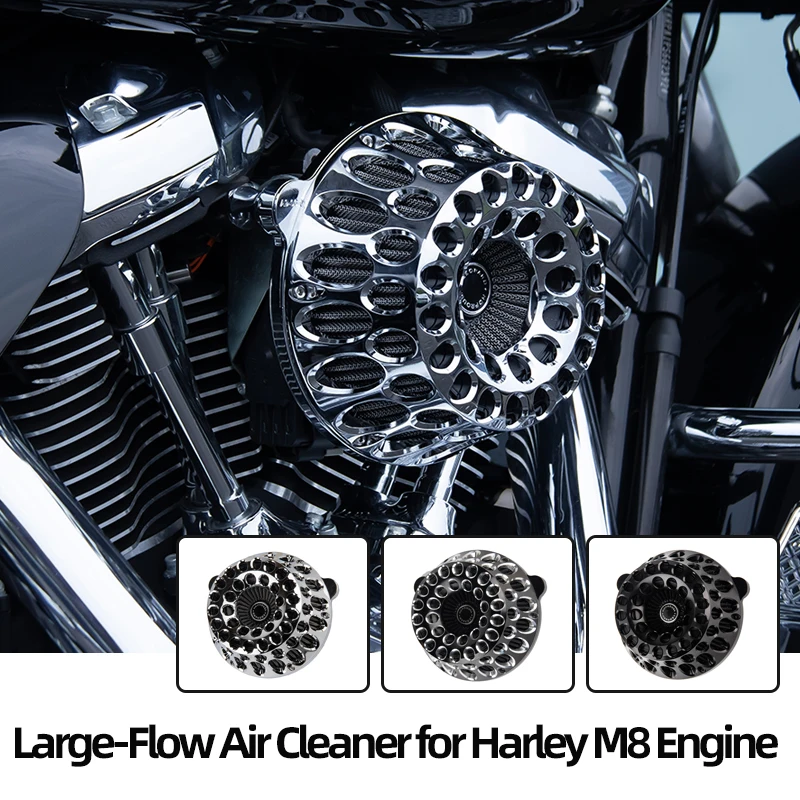 

Воздушный фильтр CNC для мотоциклов Harley 2017-2023 Touring Road Glide/Street Glide, 2018-2024 Softail Low Rider S/ST