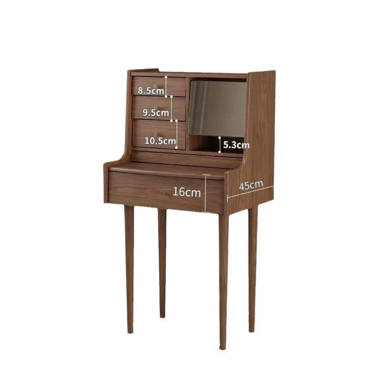 

Small apartment multi-functional bedroom modern simple Nordic makeup table, small makeup table locker