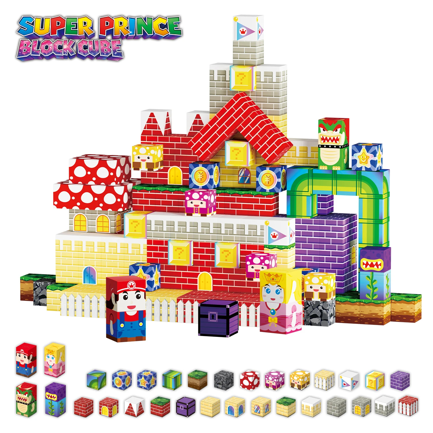 Creatieve magnetische bouwsteenstenen Mijn beroemde scène Wereld architectonische set DIY-model Kinderspeelgoed Kerstcadeaus voor jongensmeisjes - afbeelding 1