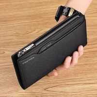 New head layer cowhide wallet men's multifunctional large -capacity large -capacity credit card clip leather driving license set