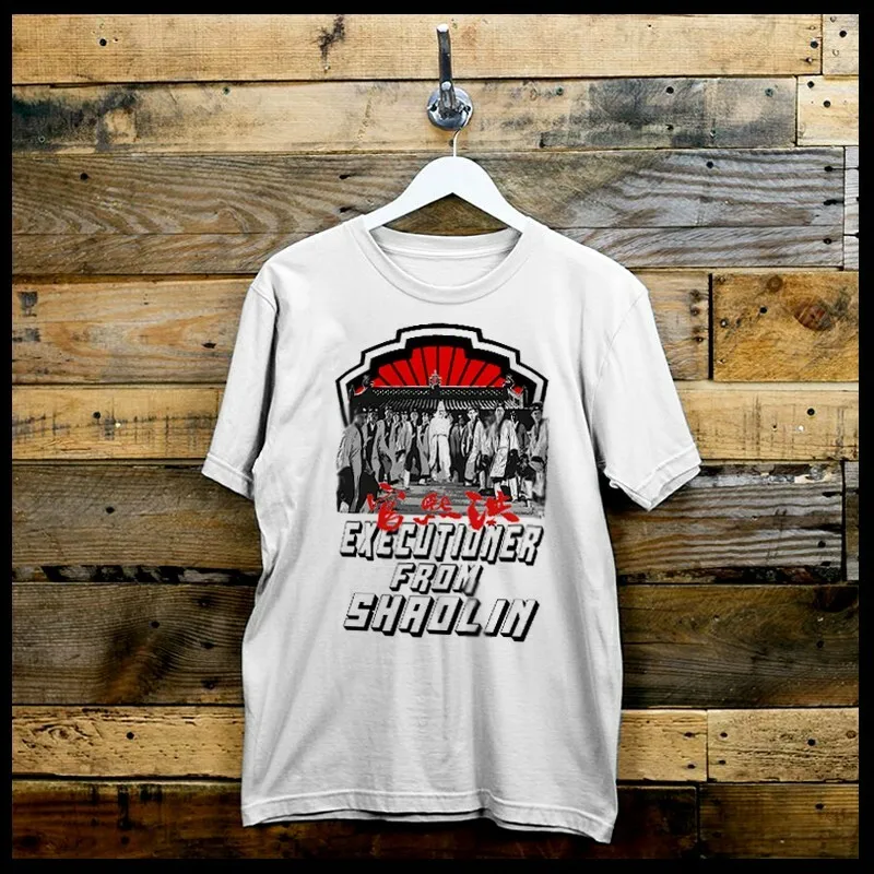 Kung fu tshirt retro martial arts shaolin classic 80s era buddha exec XL white