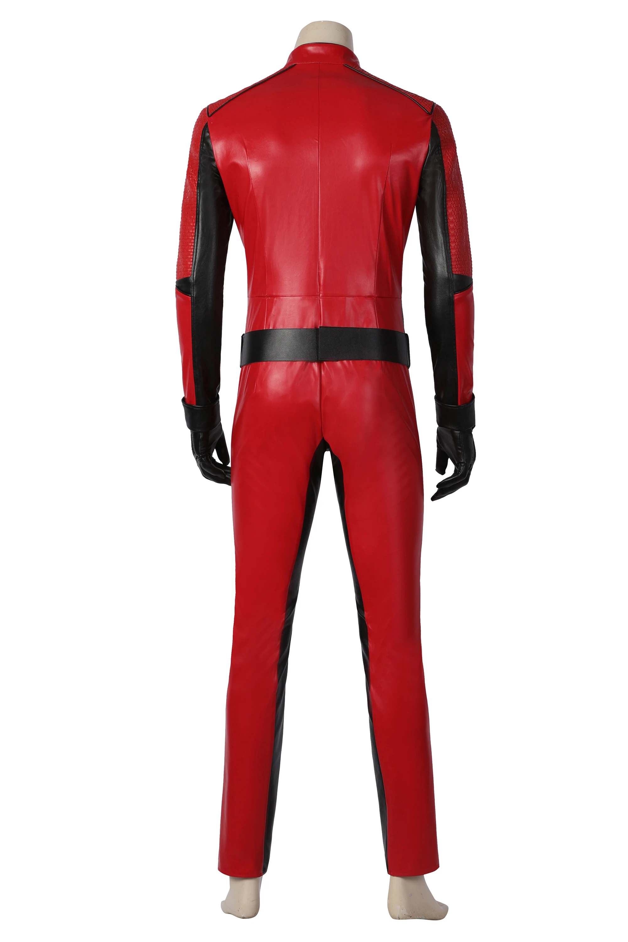 Disfraz de The Umbrella Academy Temporada 3 Ben 2, mono rojo para hombre con guantes, mono de espectáculo de Carnaval de Halloween