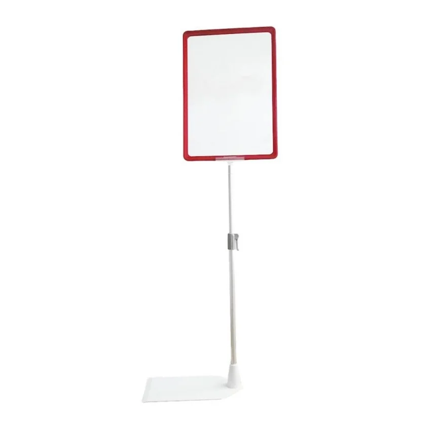 Placa de plástico POP Frame, soportes de suelo, soporte de tarjeta de letrero de exhibición de póster, papel de precio, tienda de supermercado, 1 paquete