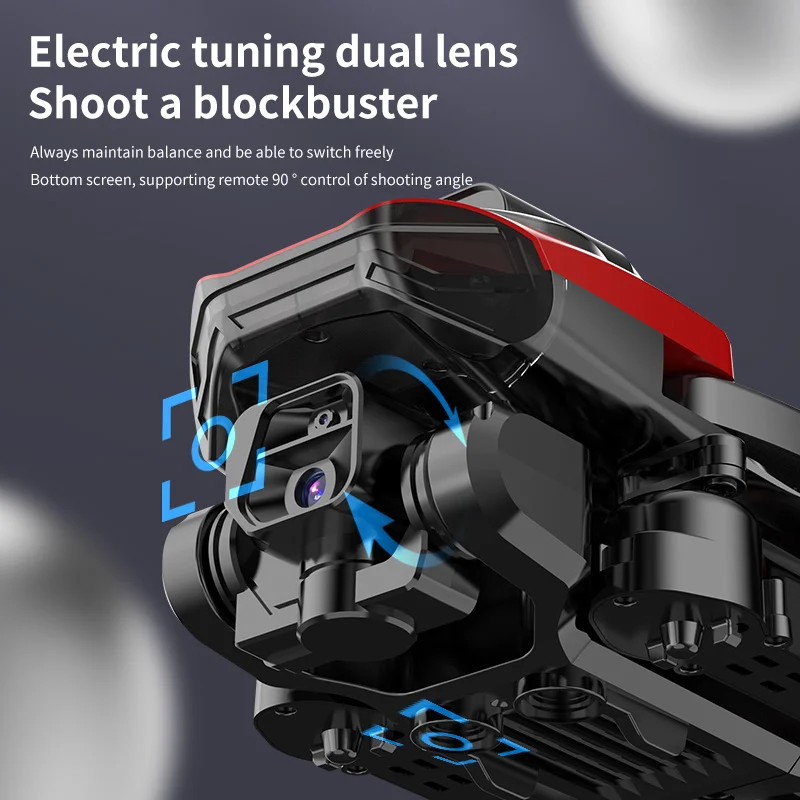 E99 + K3 Versione sintetica Mini Drone Doppia fotocamera HD Evitamento ostacoli su 3 lati WiFi FPV Quadcopter pieghevole Regali di Natale