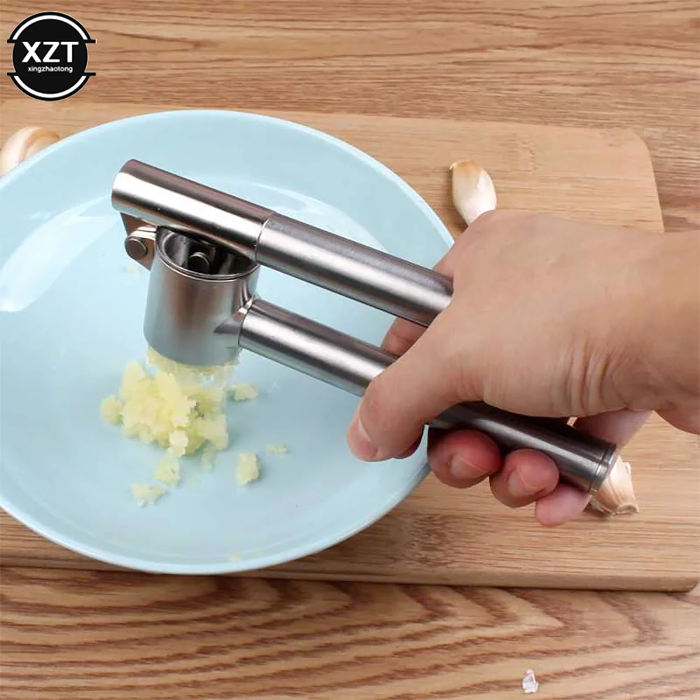 

Household Garlic Press 304 Stainless Steel Hand-pressed Ginger Press Garlic Mashed Garlic Artifact Potato Masher