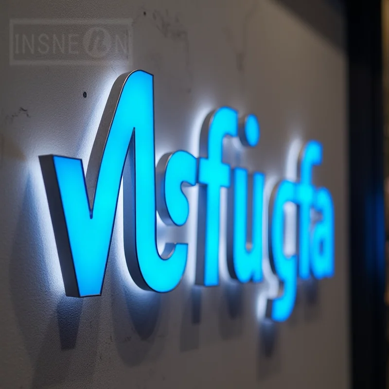 Custom Front Back Lit LED Business Sign 3D Channel Letters Storefront Waterproof Outdoor Sign For Restaurant Hotel Cafe Bar