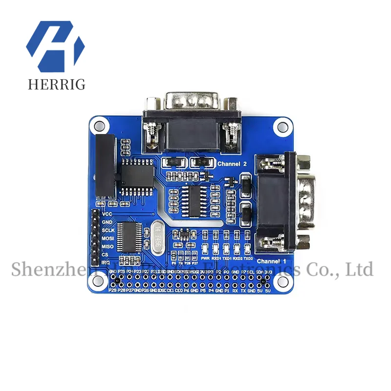 

Raspberry Pi 4B/3B SPI to RS232 Serial Port Module with Dual-Channel Isolation Expansion Board