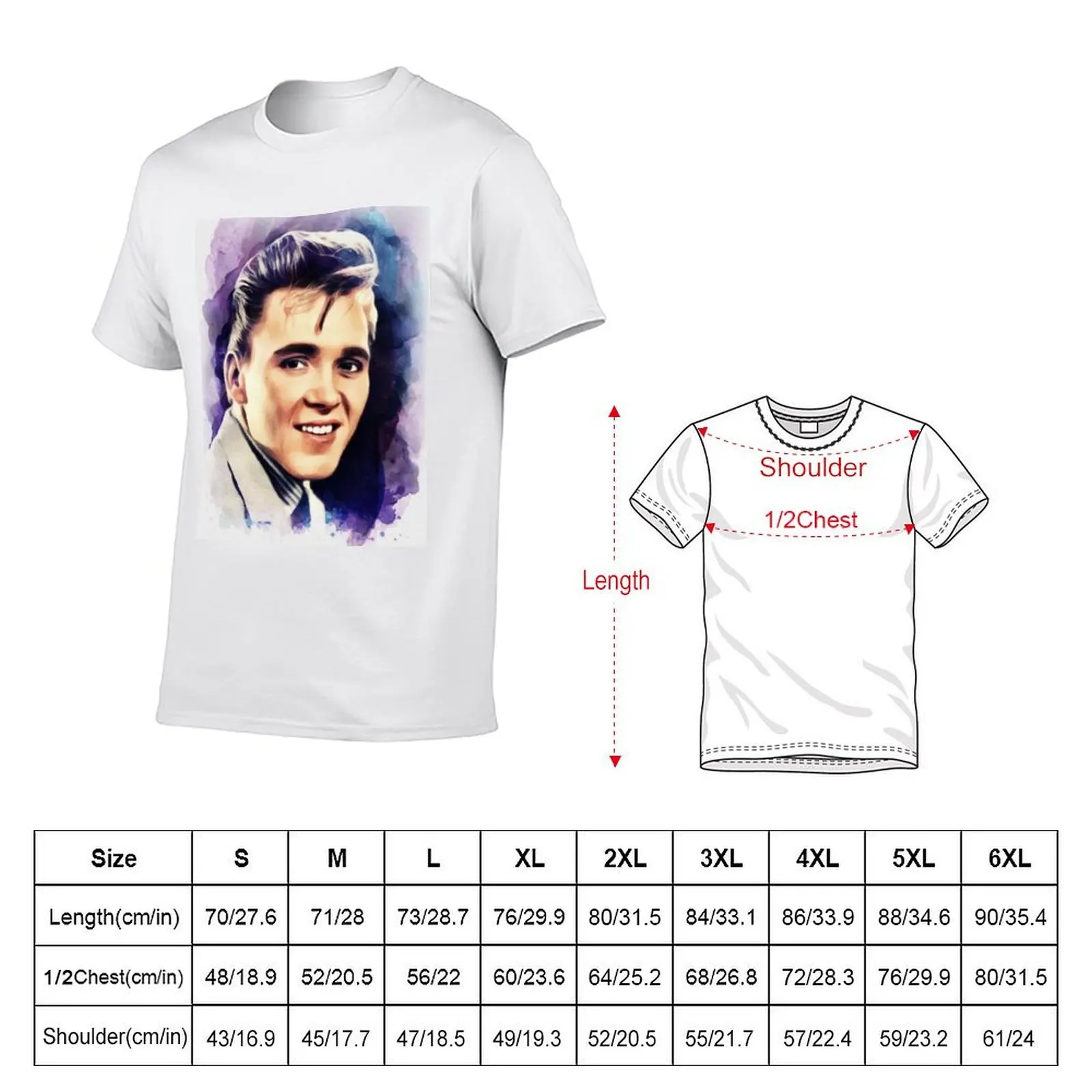 Billy Fury, Music Legend T-Shirt t shirt personalised t shirts for man cotton T-Shirt