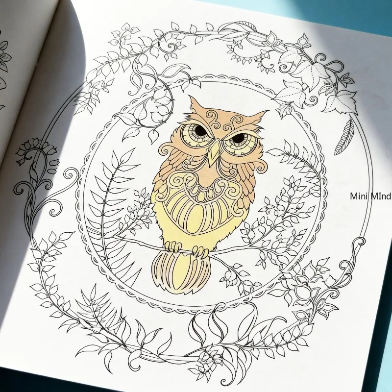 An Adult Decompression Coloring Picture Book, Featuring Dreamy Forest Patterns, Vivid Animal/Plant/Castle Patterns, Art Gifts