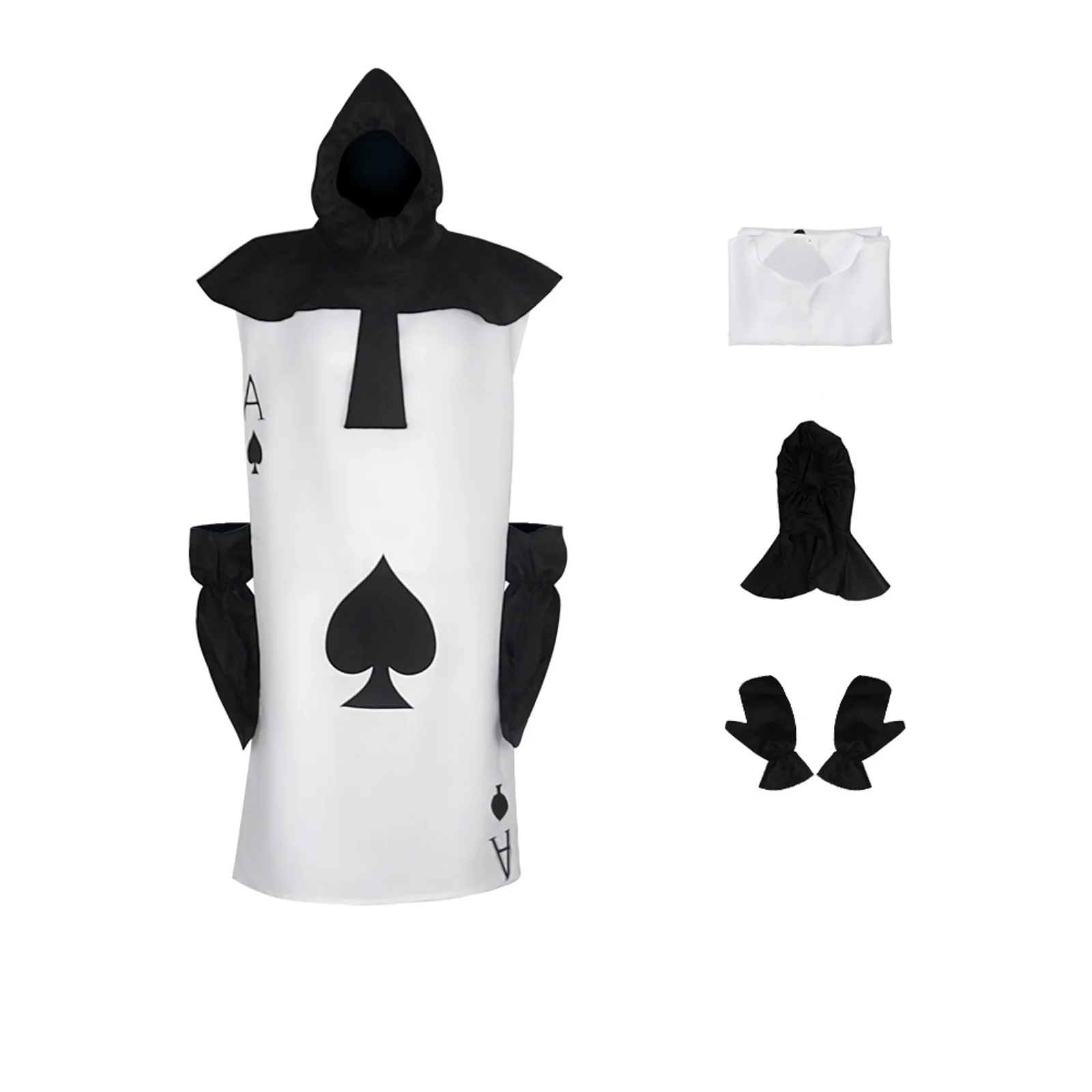 어린이 소년 소녀 성인 포커 전사 코스프레 의상 할로윈 파티를위한 액세서리와 블랙 레드 점프 슈트