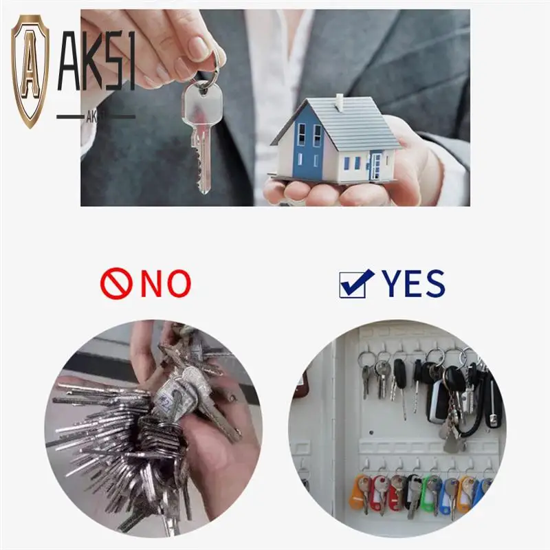 

AK51-Комбинированный шкаф для ключей, 20 крючков для ключей, ящик для ключей, настенный замок, органайзер для ключей, шкаф для ключей, защитный замок, ящик