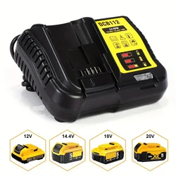 DCB112 2A Lithium Battery Charger For Dewalt 10.8V 12V 14.4V 18V 20V DCB206 DCB205 DCB204 DCB203 DCB120,DCB107 DCB115 DCB105