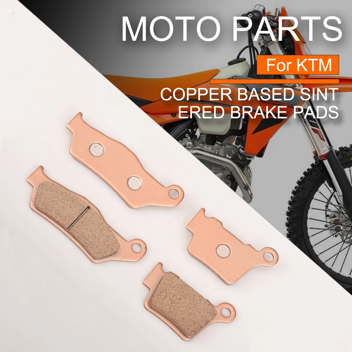 Offroad-Motorradzubehör Vordere und hintere kupferbasierte gesinterte Bremsbeläge für KTM SX SXF XCW EXC EXCF 85-450 2003-2023