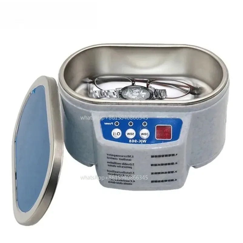 Ultrasonic Cleaner 30/50W Sonicatorfor Watches Contact Lens Glasses Denture Teeth Electric Makeup Razor