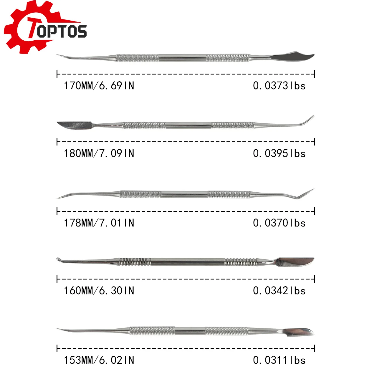 مجموعة أدوات نحت الشمع 10 قطع من الفولاذ المقاوم للصدأ أدوات النحت والنقش ذات الأطراف المزدوجة مع علبة لصنع المجوهرات والمعادن Cl