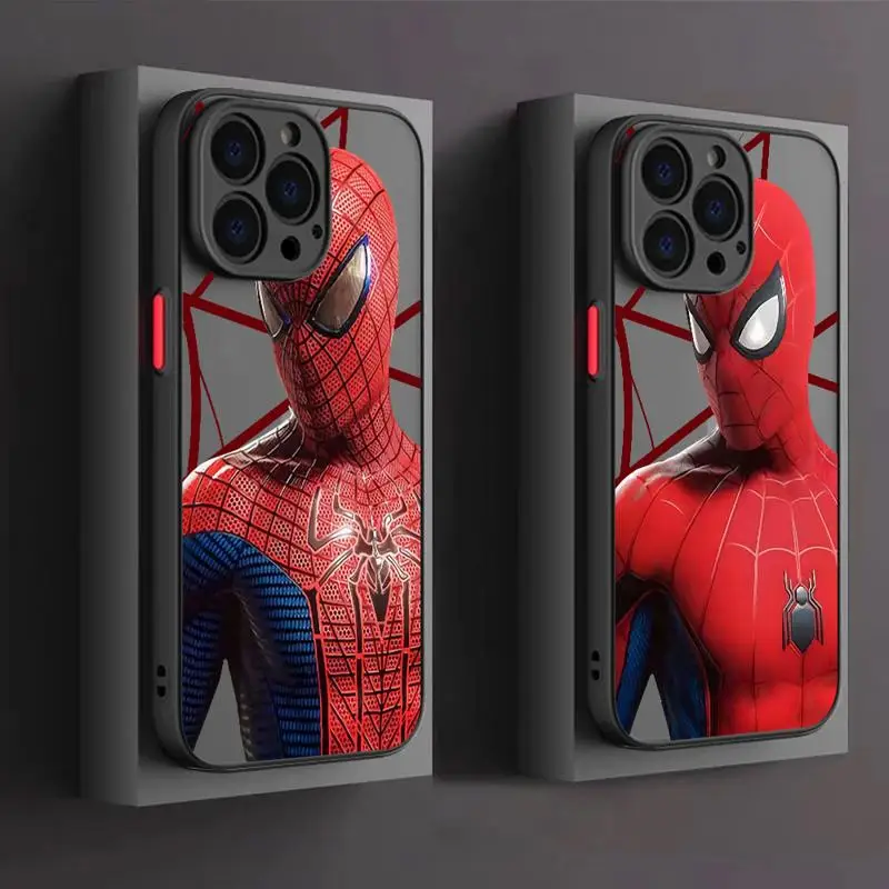 phone cases for Apple iPhone 11 16 case 8 14 12 Pro 15 7 8Plus 13 Mini XS X XR Luxury fundas Cover Marvel Spider-Man Cool Hero