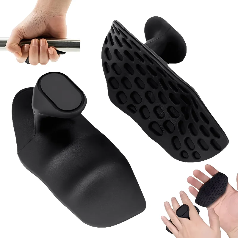 2Pcs Weight Lifting Grips Workout Gloves Flexible Hand Protection For Men Women Gym Fingerless Pull Up Bodybuilding Gymnastics