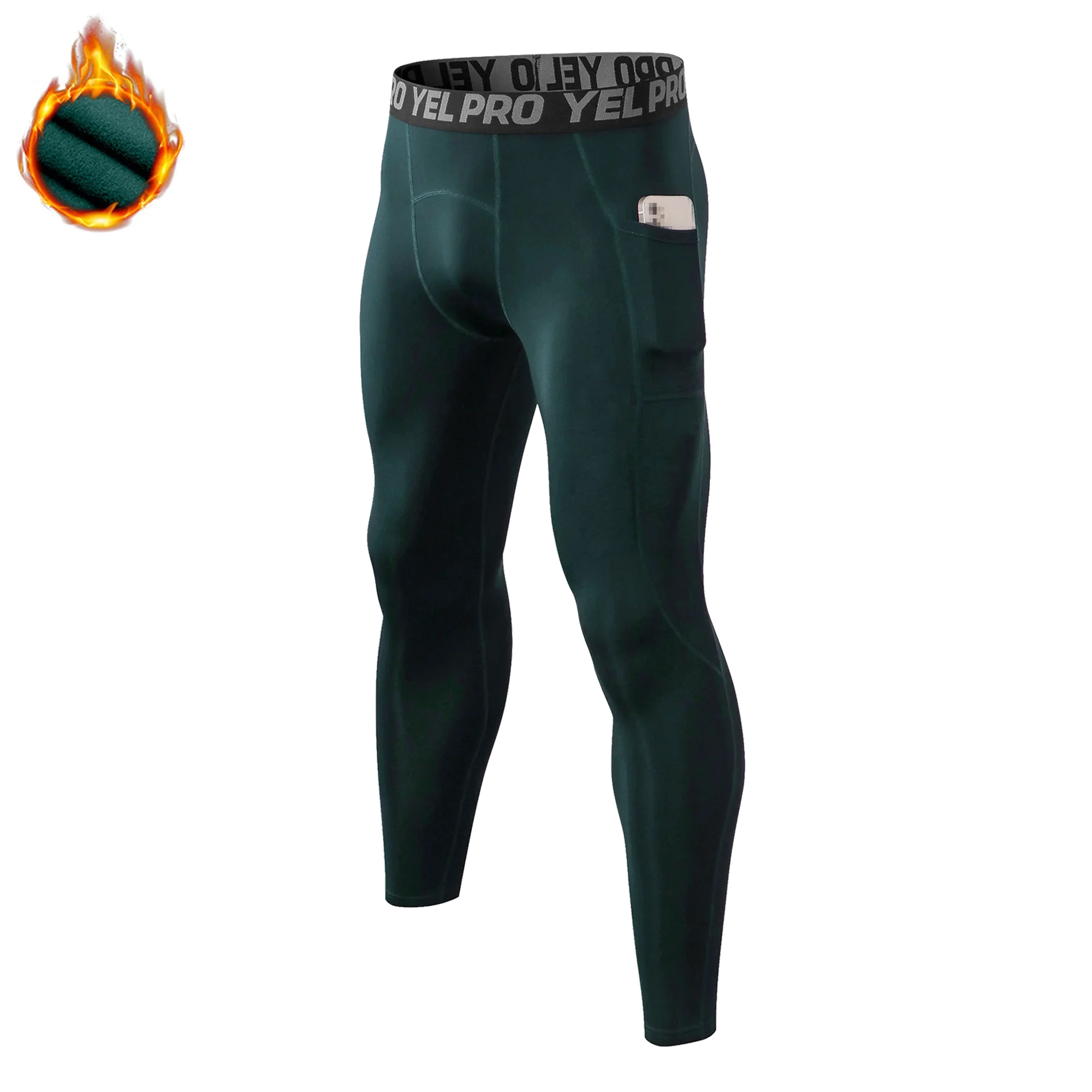 Leggings de compressão para homens, roupas esportivas, calças de treino para jogging, calças de ioga, calças justas de treinamento, corrida, inverno