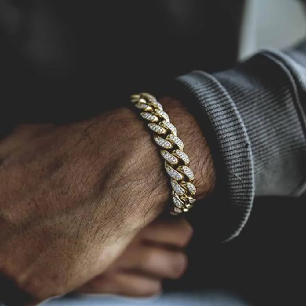 

Necklace Full Chain Men's Necklaces Chunky Alloy Link Choker Mens