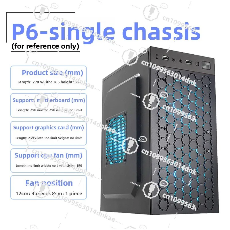 Assemble Computer Case Desktop Matx Small Host Case Atx Full Side Transparent Business Office DIY Shell Itx