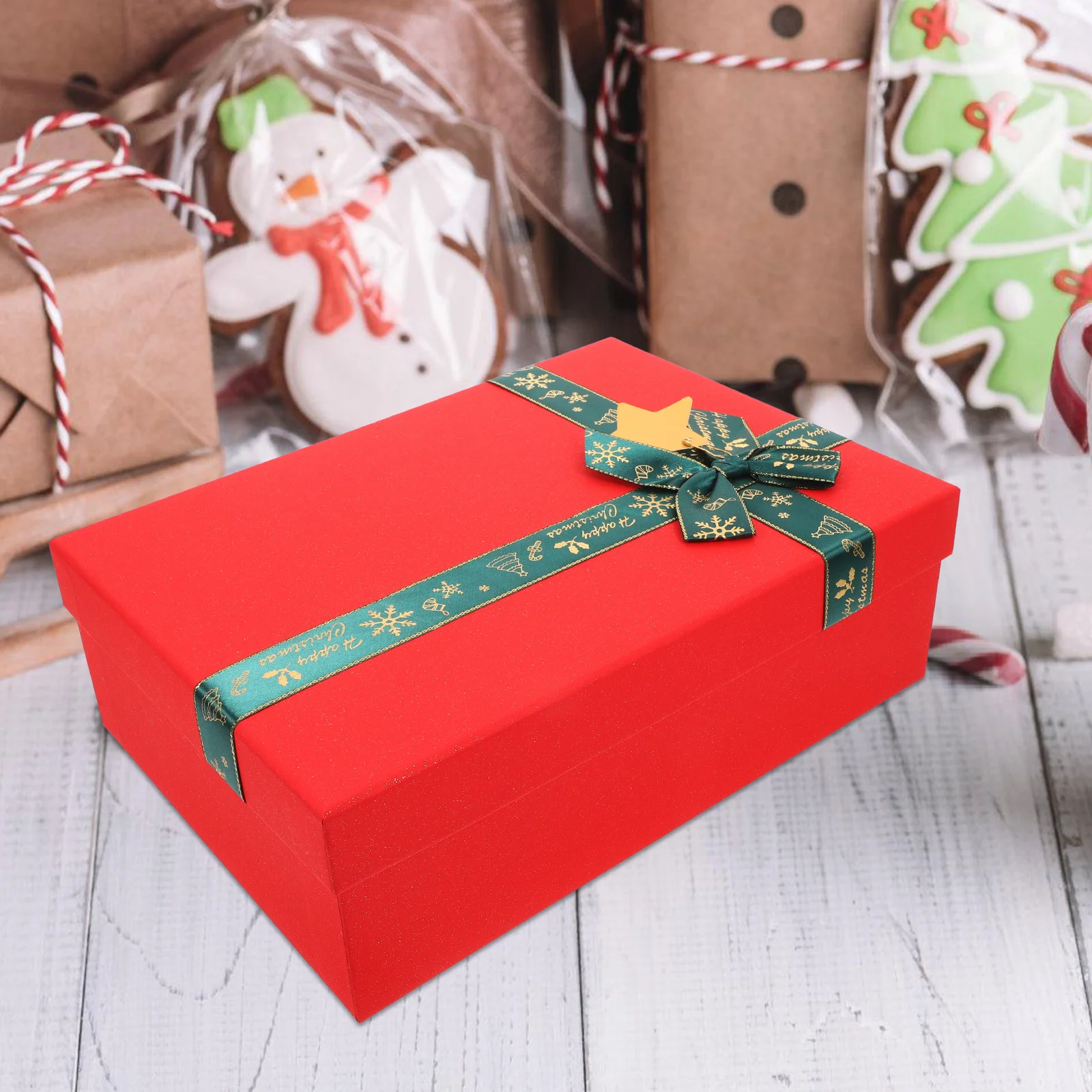 

Gift Wrapping Durable Christmas Present Boxes For Candy Treats Storage Paper Packaging Case Party Favor Box Holiday