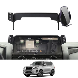 for Nissan Patrol 2023 2024 Phone Holder Screen Fixed Navigation Bracket Base Wireless Charging Accessories