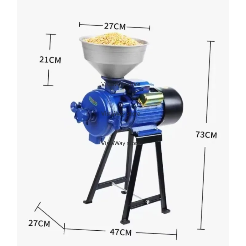 Corn Flour Pulverizer Superfine Grinding Machine Grinder Dry and Wet Grain Crusher Mill Machine for Wet and Dry Rice Grinder