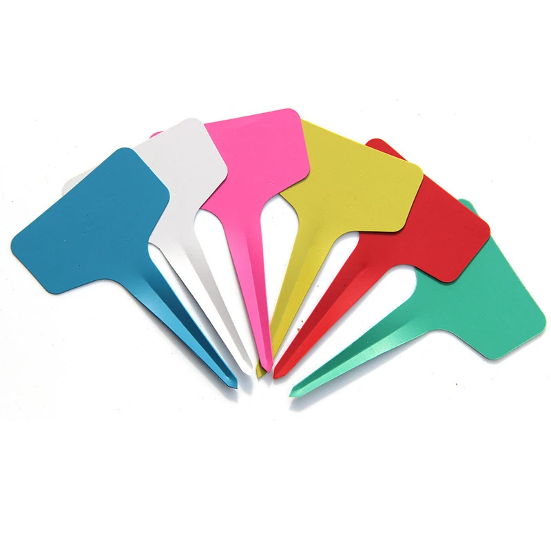 

PVC Material T-type Horticultural Plastic Label Simplicity Flower Seed Plant Label Can Be Written Not Easy To Fade Plant Markers