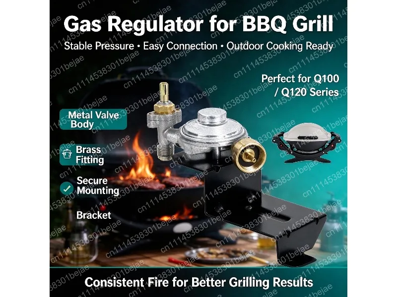 Gas Grill Valve Regulator Replacement for Weber Q100 Q120 Series 516002 516501 386001 386002