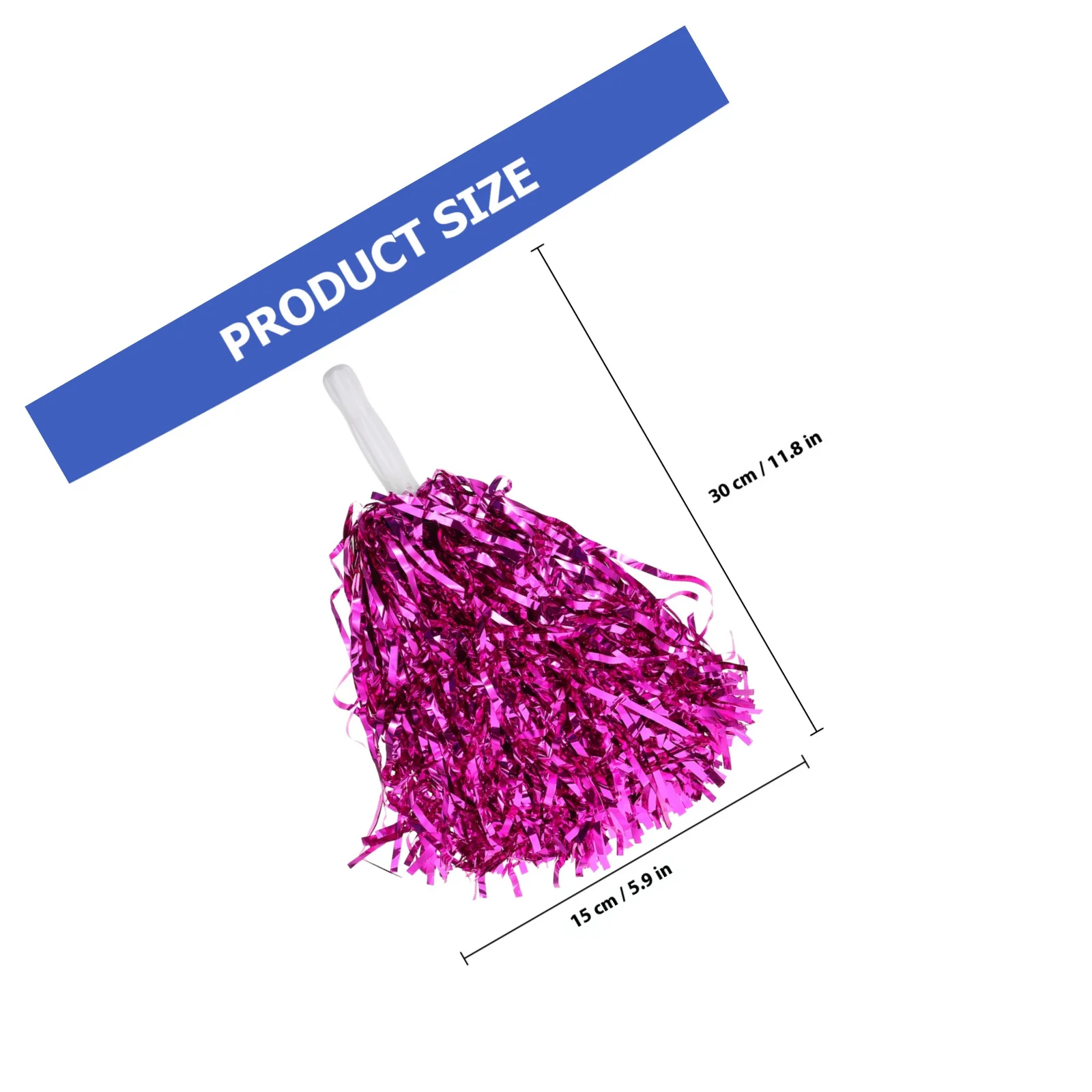6 قطعة التشجيع بوم بومس مشرق الألوان الساطعة مقبض ناعم دائم المشجع الدعائم لا رائحة غريبة بوم بومس التشجيع #5