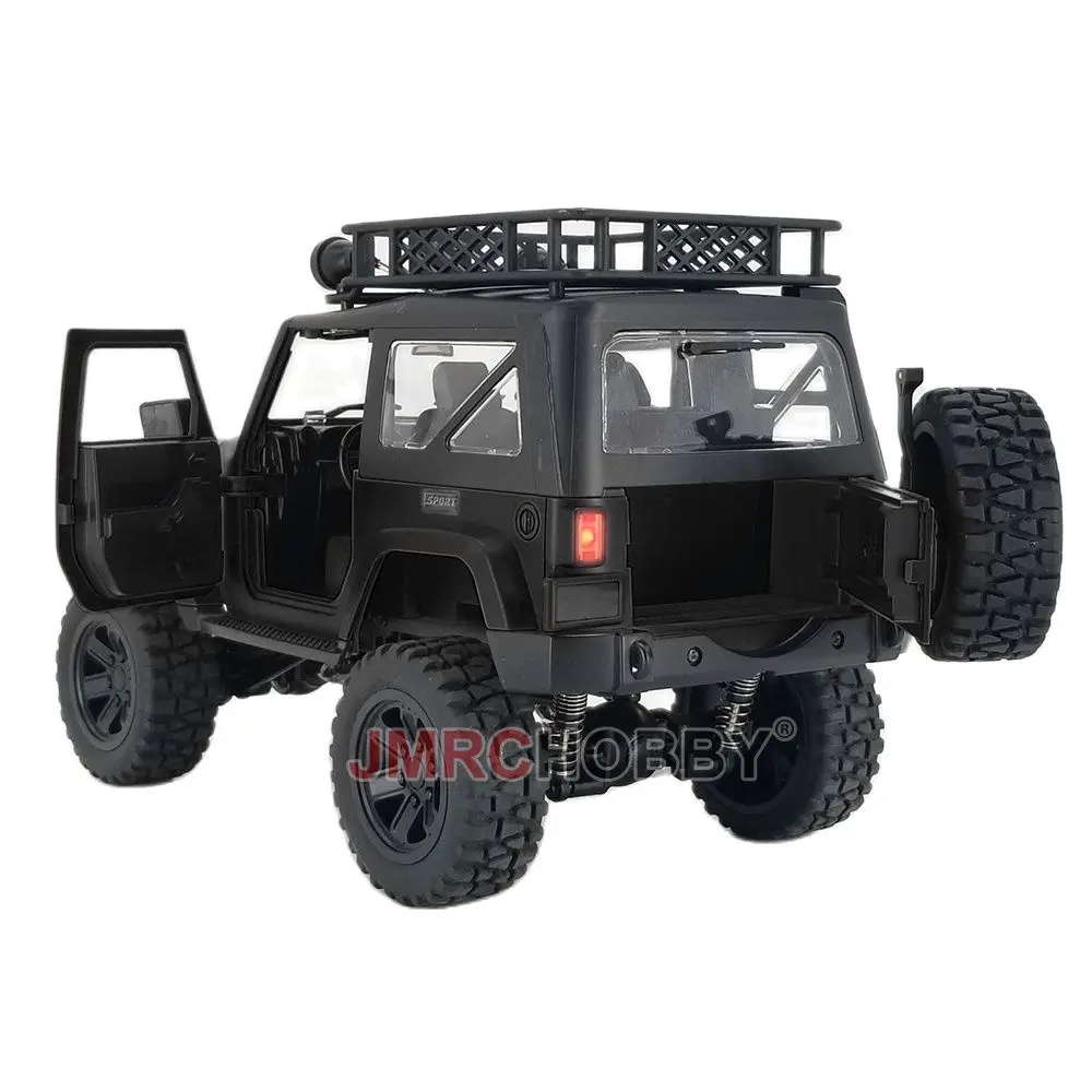 JMRC 4WD SEMI Jeep Crawler Matte Black Metal Drive Shaft Edition 2.4GHz RC Climbing Vehicle With LED Head-Lighting  RTR