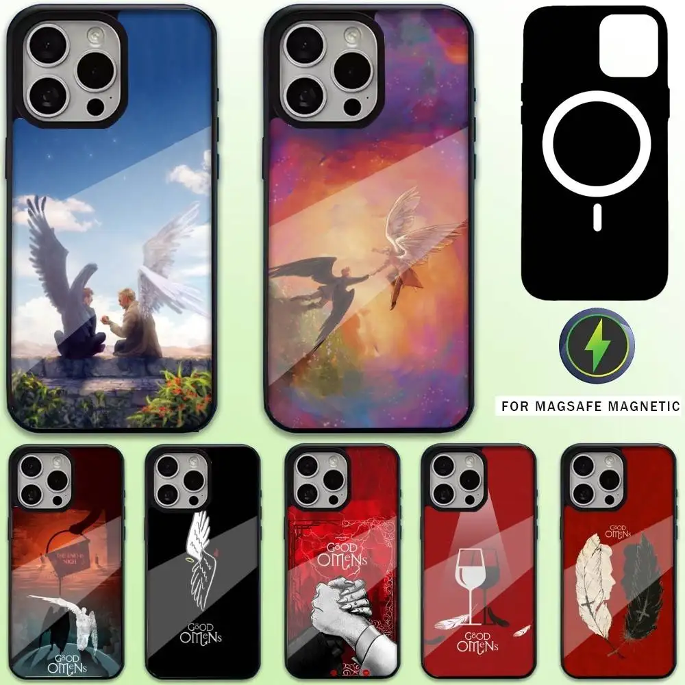 حافظة هاتف OmenS-S G-Good Love لهاتف iPhone17,16,15,14,13,12,11 Plus، Pro Max Magnetic للشحن اللاسلكي Magsafe #1