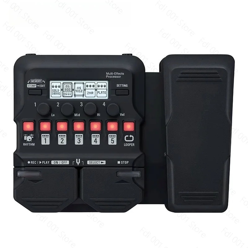 Multi Effects Processor for Electric Guitar Bass Built in Expression Pedal Looper Drum Machine Portable Stage Multi effect Pedal