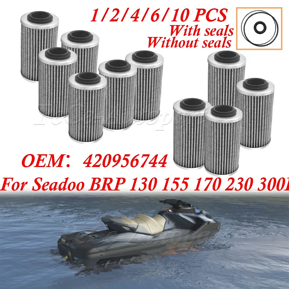 

420956744 1/2/4/6/10 шт. масляный фильтр для Seadoo BRP 130 155 170 230 300 л.с. GTI130/155/170 GTX 170/230/300 GTR230 RXT300 GTX300