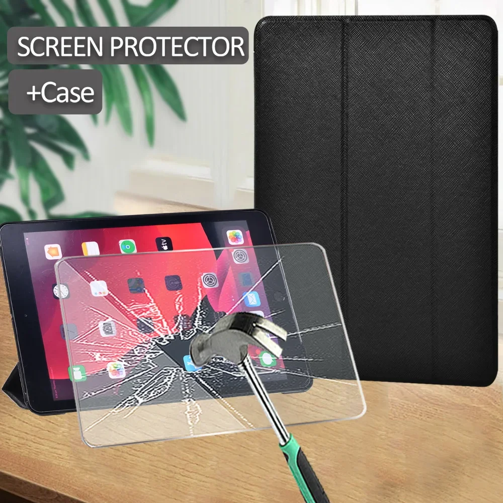 

Tablet Case for Apple IPad 7th 8th 2020 Gen 10.2"/Air 3 10.5"/iPad Pro 10.5" PU Leather Smart Stand Cover + Screen Protector