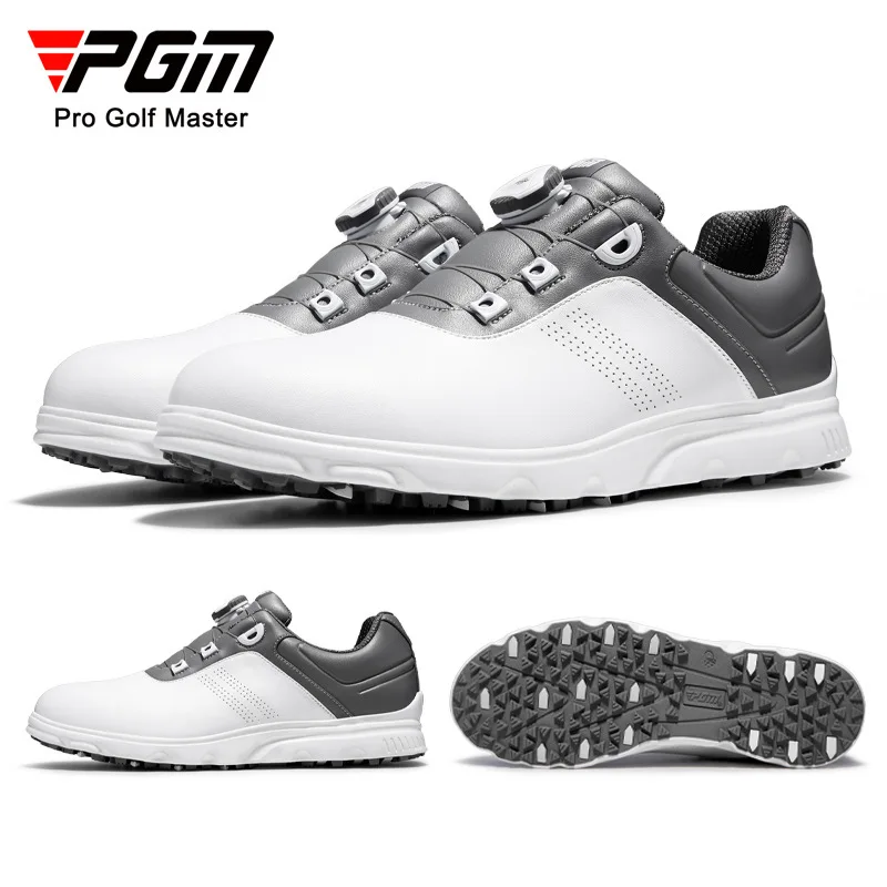 

PGM Men's Golf Shoes Casual Sport Sneakers Knob Shoelaces Microfiber Waterproof Anti-Slip XZ269 Wholesale