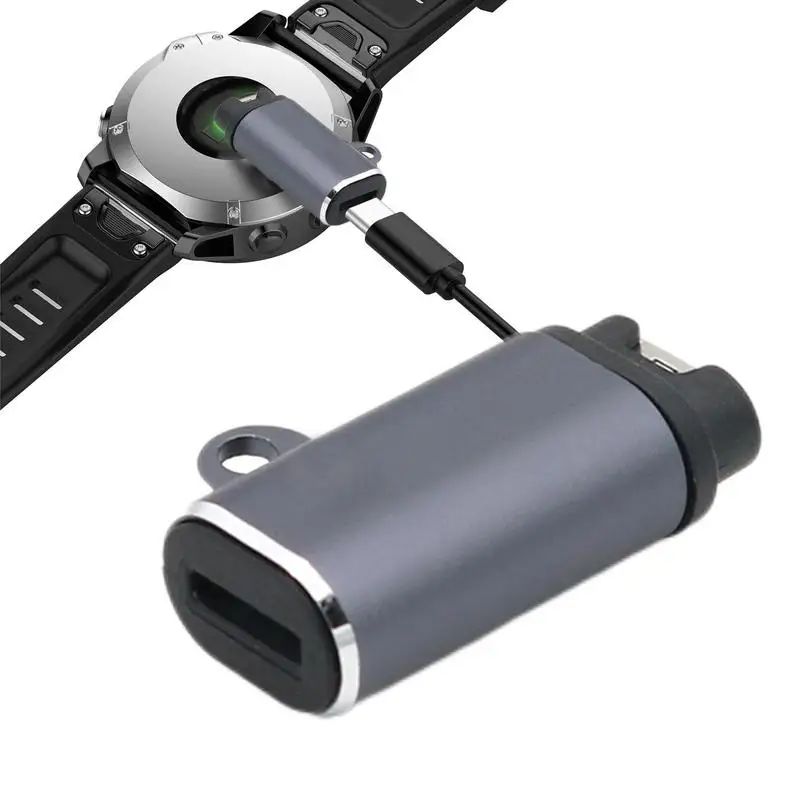 Cargador Compatible con Garmin Fenix7 6S 6 5X Venu 2 Sq Watch A Adaptador tipo C 90 grados curvo adaptador de cargador tipo C