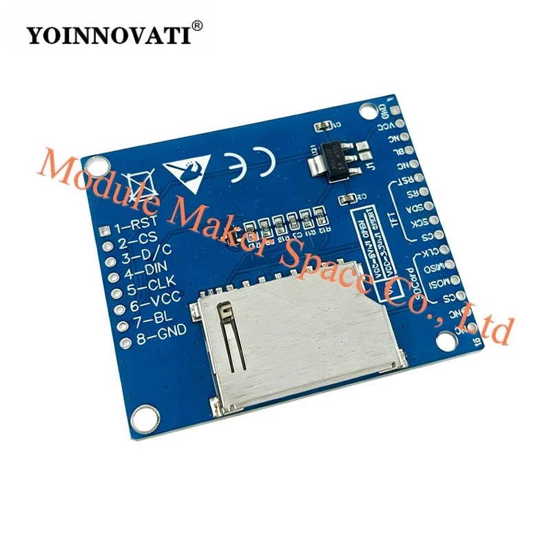 1.8 Inch Serial SPI TFT LCD Module Display PCB Adapter IC 128x160 Dot Matrix 3.3V 5V IO Inerface Cmmpatible LCD1602 for Arduino