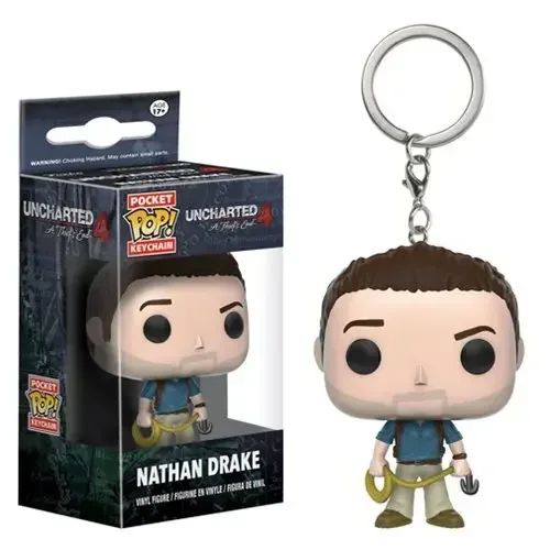 FUNKO Pocket met doos sleutelhanger NATHAN DRAKE actiefiguur speelgoed