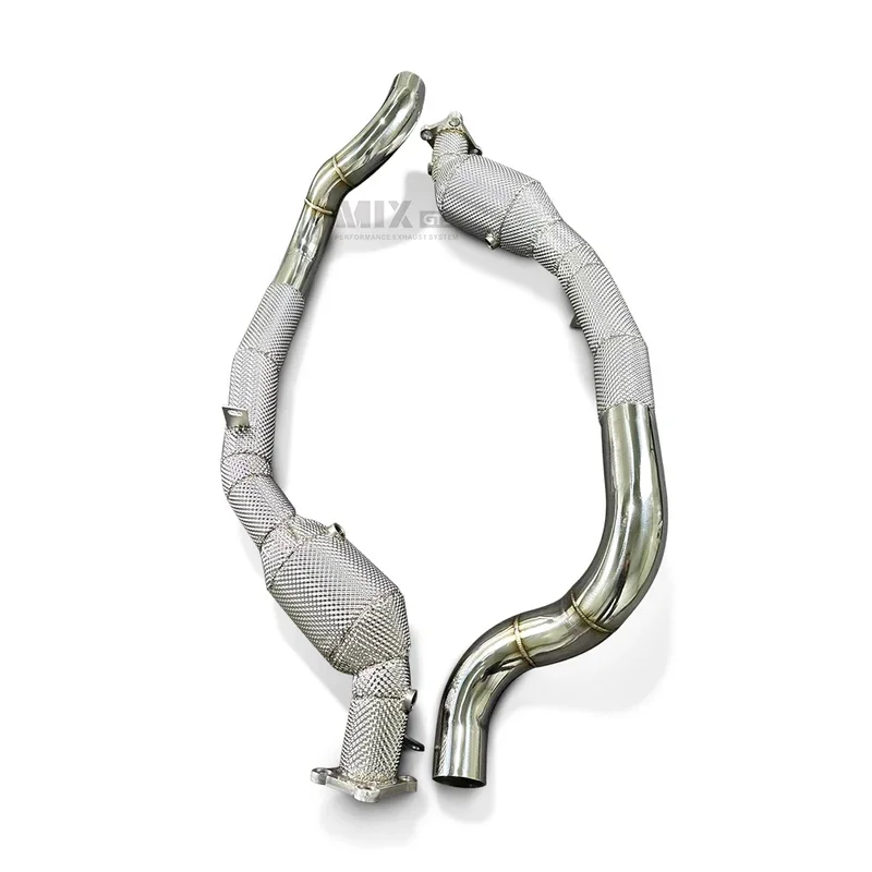 Mid Exhaust Pipe Update for Porsche Cayenne, High Quality Downpipe, 4.8 2010-2016, 958