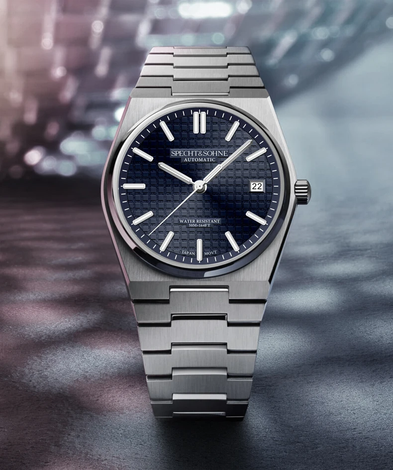 Neue Heiße Verkauf Specht & Söhne Automatische Uhr Für Männer Japan 8215 Movt Mechanische Armbanduhr Rose Gold Leucht 50 M wasserdicht – Detail 8