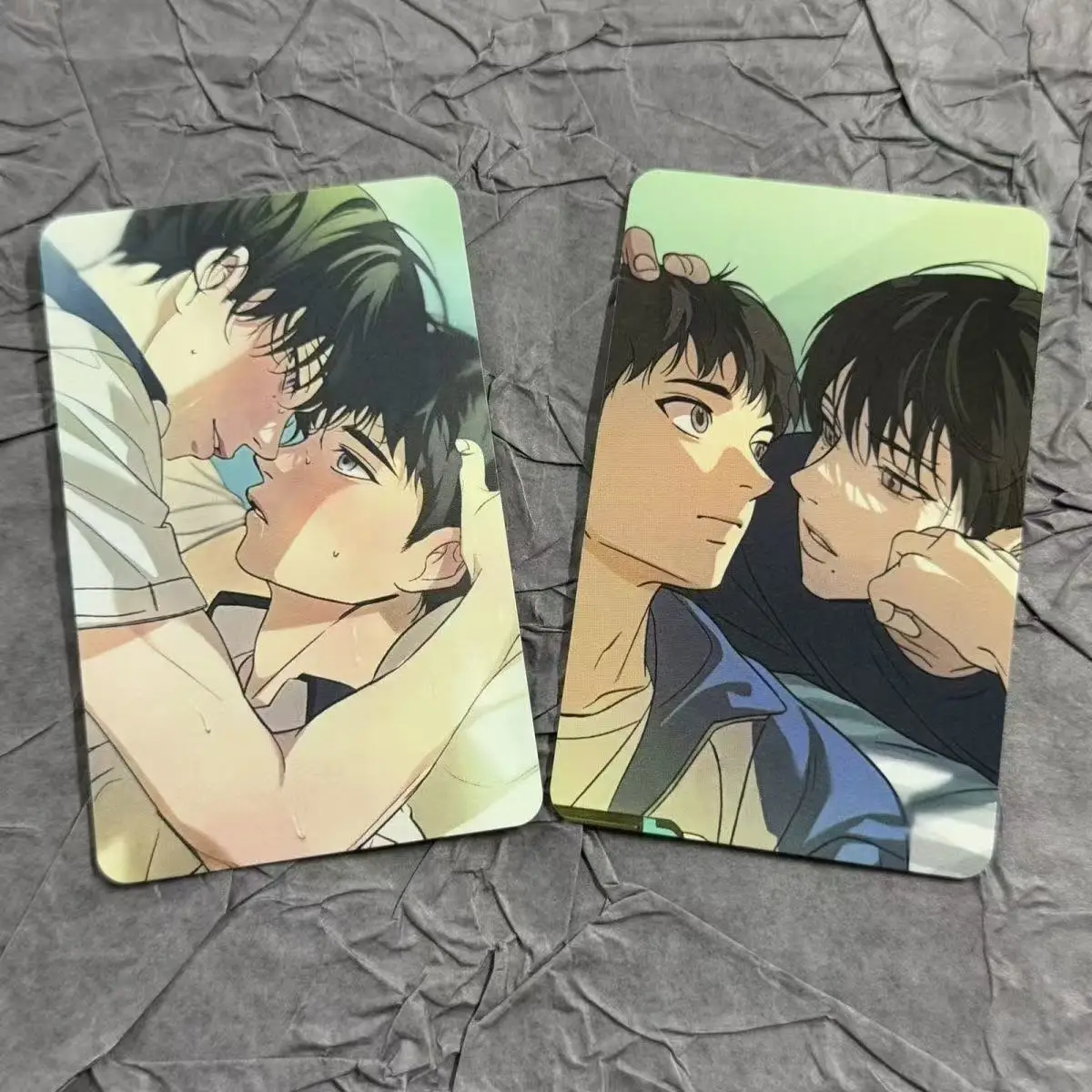 Anime Back Light Small Card Photo Cards 3inch Collection  Diy Postcard Bookmark Cos Diy Postcard Girls Freidns Gift Waterproof