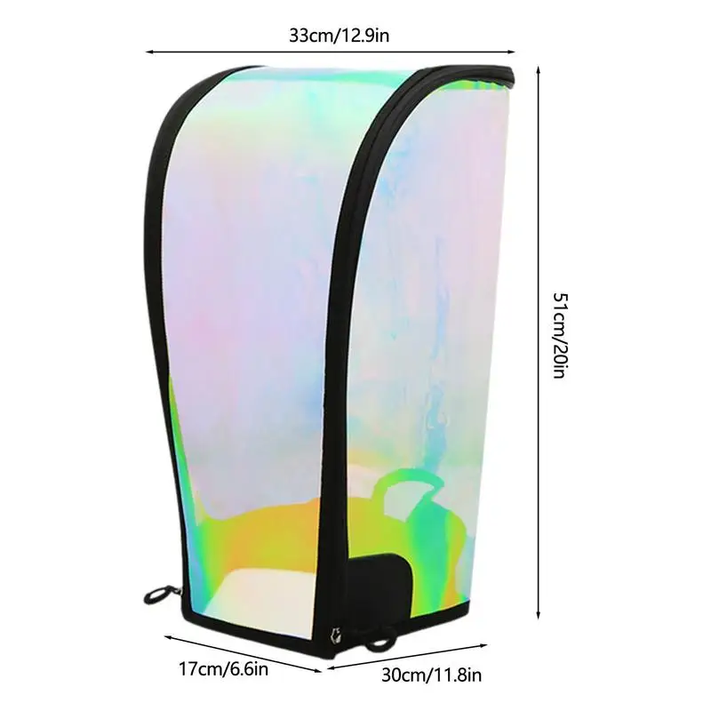 Transparent Golf Supply Caddy Bag Hood Colorful Golf Bag Rain Cover Hood Waterproof Golf Club Bag Raincoat Head Cover Protection