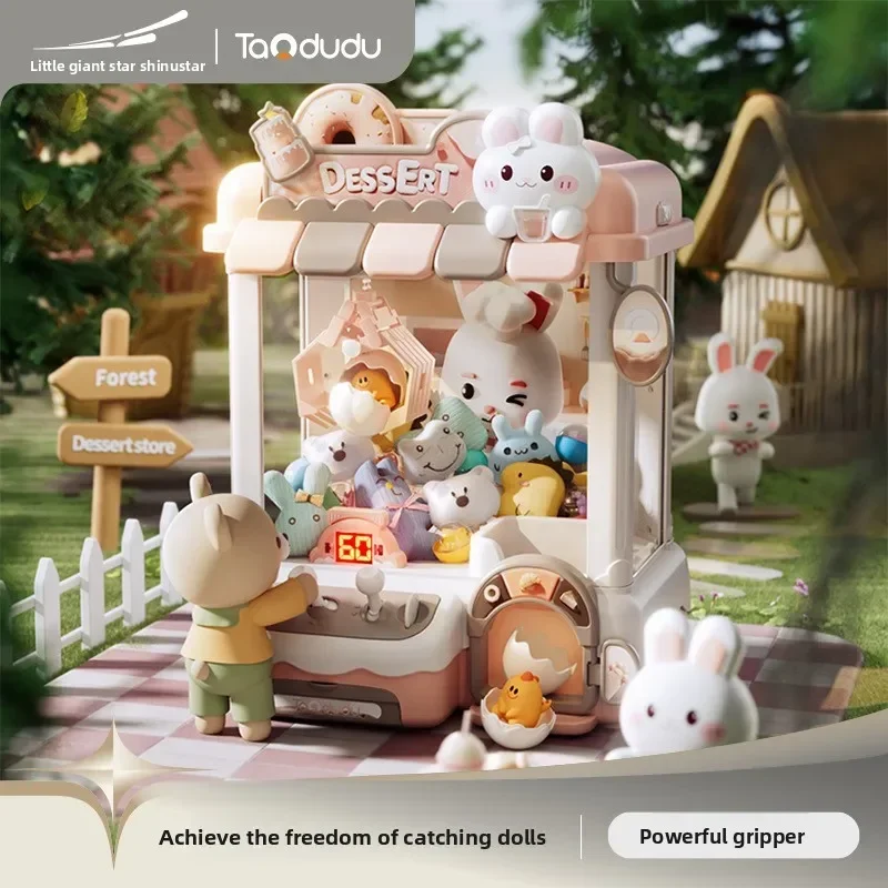 

DIY Doll Machine Kids Coin Operated Play Game Mini Claw Catch Toy Crane Machines Music Doll Children Xmas Gifts Toy for Children